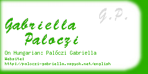 gabriella paloczi business card
